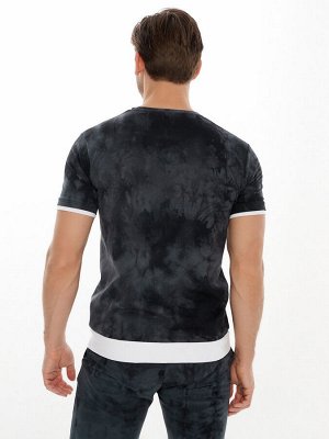 Мужская футболка варенка темно-серого цвета 221004TC