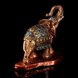 Сувенир "Слон бегущий", бронзовый, 27 см, микс