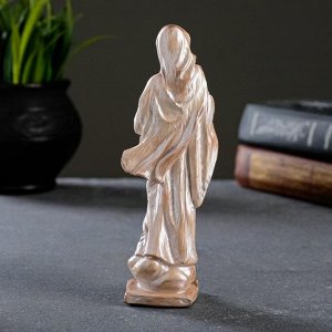 Фигура "Дева Мария" розовый жемчуг, 15см