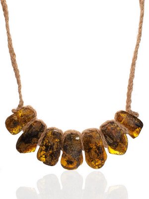 Ожерелье «Помпеи» из натурального цельного янтаря с лечебным эффектом