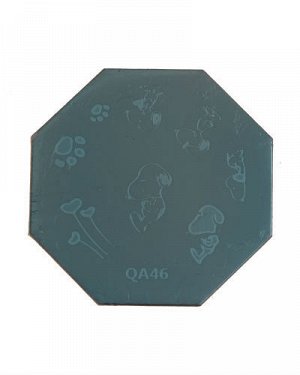 Плитка для стемпинга металл QA46