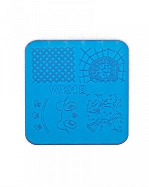 Плитка для стемпинга пластик малая WK 18
