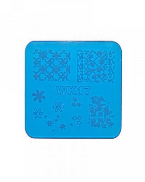 Плитка для стемпинга пластик малая WK 17