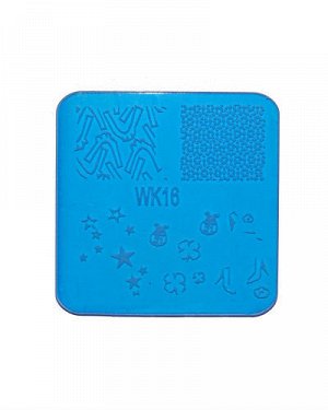 Плитка для стемпинга пластик малая WK 16