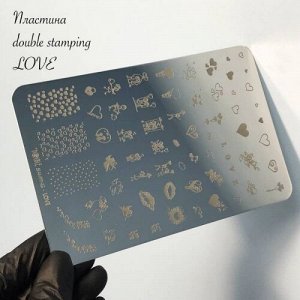 Пластина для стемпинга Love Double Stamping