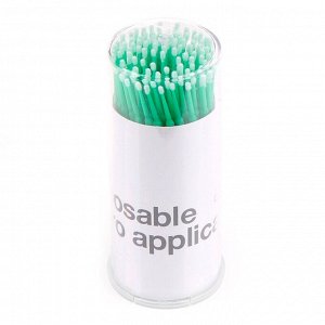 Микробраши зеленые 2 мм disposable micro applicators, 100 штук