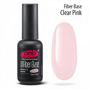 Файбер база прозрачно-розовая Fiber Base Clear Pink Pnb, 8 мл.