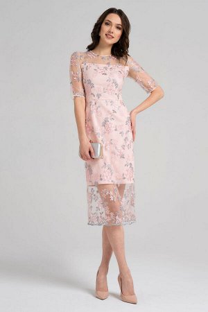 Платье Панда 37780z розовый