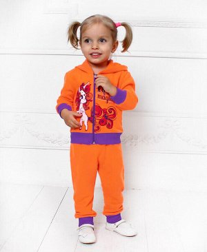 Радуга дети Костюм для девочки Цвет: оранж+фиол