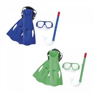Комплект для плавания "Freestyle Snorkel" (маска, трубка, ласты) т 7 лет, р-р.ласт 37-41, тм.Bestway