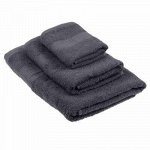 Полотенце махровое 50х90см, гладкокрашенное, 325г/м2, графит