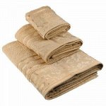 Полотенце махровое 70х130см, гладкокрашенное, 375г/м2, бежев