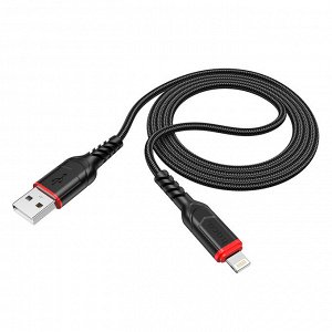 Зарядный Кабель USB HOCO X59 Victory, USB - Lightning, 2.4А, 1 м, черный