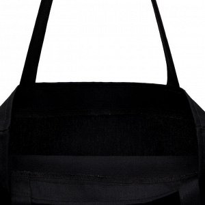 Сумка-шоппер "Ананас", чёрная, без молнии, фольгированная, 35 х 42 см