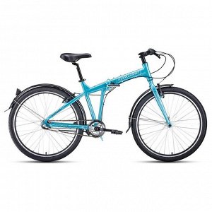 Велосипед 26" Forward Tracer 3.0, цвет бирюзовый/белый, размер 19"