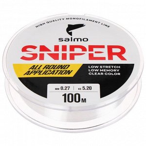 Леска моно. Salmo Sniper Clear 100м, 0,27мм