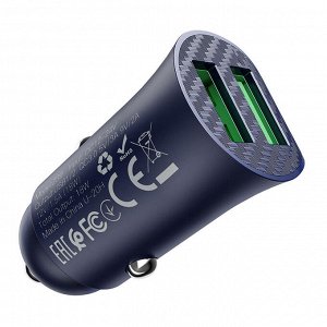 Автомобильное зарядное устройство HOCO Z39 Farsighted, 2*USB