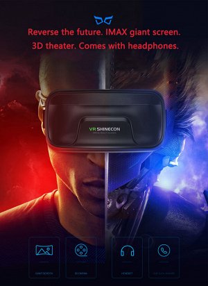 VR очки виртуальной реальности Shinecon SC-G04EA+ для смартфонов 4,7-6,00