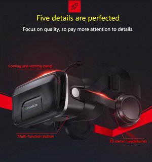 VR очки виртуальной реальности Shinecon SC-G04EA+ для смартфонов 4,7-6,00