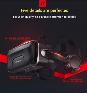 VR очки виртуальной реальности Shinecon SC-G04EA+ для смартфонов 4,7-6,00