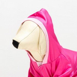 Комбинезон для собак, М (дс - 25 см, ог - 34 см), розовый