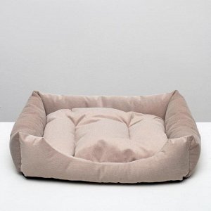 Лежанка-диван с двусторонней подушкой, 65 X 56 X 14 см, микс цветов