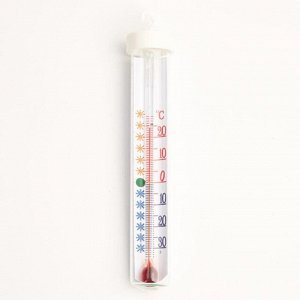 Термометр для холодильника "Айсберг", от -30°С до +30°С, упаковка пакет с ярлыком, микс