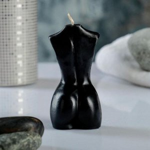Свеча фигурная "Торс женский" черный, 65гр