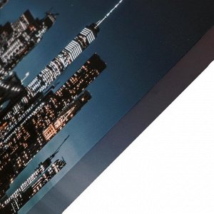 Картина на холсте "Ночной мост" 60х100 см