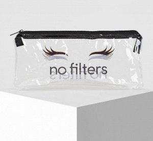Косметичка "No filters" прозрачная (2261)
