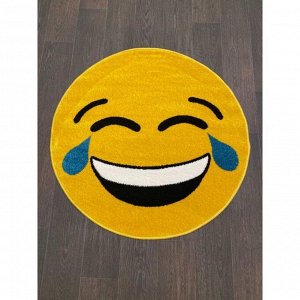 Ковёр круглый Smile nc12, 100x100 см, цвет yellow