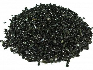 Обсидиан черный галтовка фракция 3-10мм, упаковка 100гр.