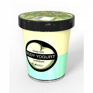 Крем-йогурт для тела Milv «Яблоко», двухцветный, 210 г