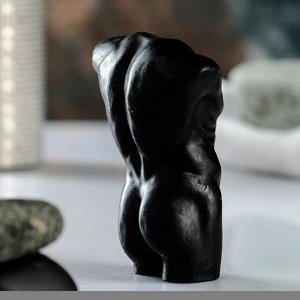 Фигурное мыло "Мужской торс №1" чёрное, 125гр