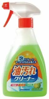 828346 "Nihon Detergent" Очищающая спрей-пена для удаления масляных загрязнений на кухне ( в т.ч. нагоревшего жира), 400 мл., 1/20
