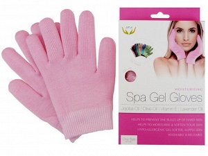 Увлажняющие гелевые перчатки spa gel gloves розовые