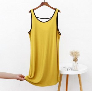 Женское платье, цвет желтый