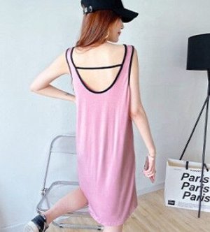 Женское платье, цвет светло-розовый