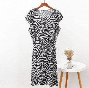 Женское платье, принт "зебра"