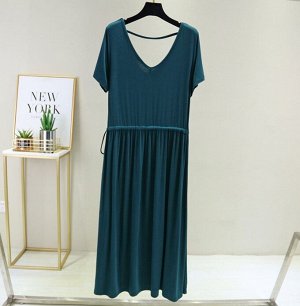 Женское платье, цвет темно-зеленый