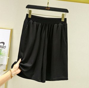 Женские шорты с карманами, цвет черный