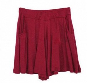 Женские шорты, цвет бордо