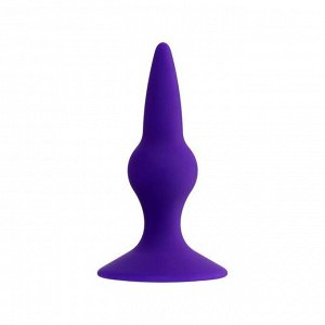 Анальная втулка ToDo by Toyfa Klapsy, силикон, цвет фиолетовый, 10,5 см, d=3 см