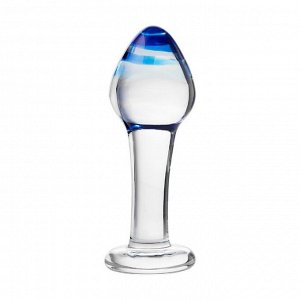 Анальная втулка Sexus Glass, стекло, прозрачная, 11,5 см, d=4 см