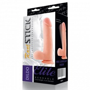 Реалистичный фаллоимитатор Toyfa Realstick Elite dildo, TPR, телесный, 18 см