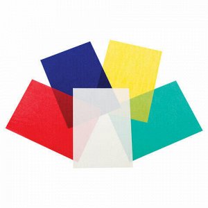 Бумага копировальная (копирка) 5 цветов х 10 листов (синяя, белая, красная, желтая, зеленая), BRAUBERG ART &quot;CLASSIC&quot;, 112405