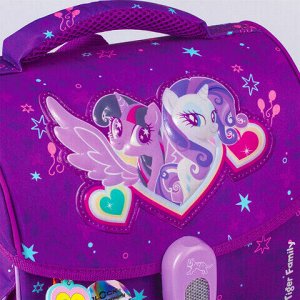 Ранец TIGER FAMILY для начальной школы, Jolly, "Twilight Sparkle &amp; Rarity", ЛИЦЕНЗИЯ, 36х31х19 см, 228974, TGJL-025A