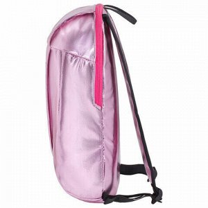 Рюкзак STAFF FASHION AIR компактный, блестящий, "КРАШ", розовый, 40х23х11 см, 270301