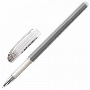Ручка стираемая гелевая STAFF "College", ЧЕРНАЯ, игольчатый узел 0,5 мм, линия письма 0,38 мм, 143665