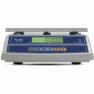 Весы фасовочные MERCURY M-ER 326FL-6.1 LCD (0,04-6 кг), дискретность 1 г, платформа 280x235 мм, без стойки